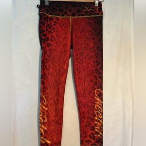 Fiber Cheetah LeggingsCompression Lycra  Capri one size